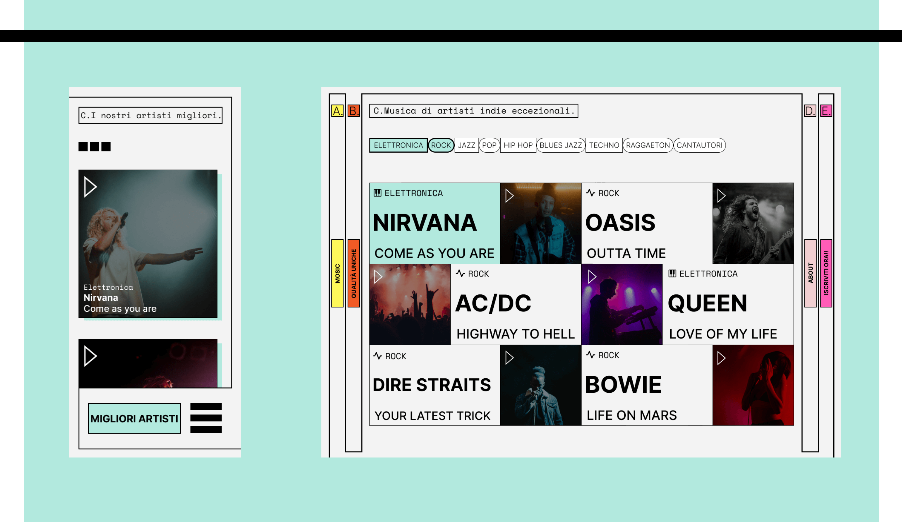 mockup mosic website