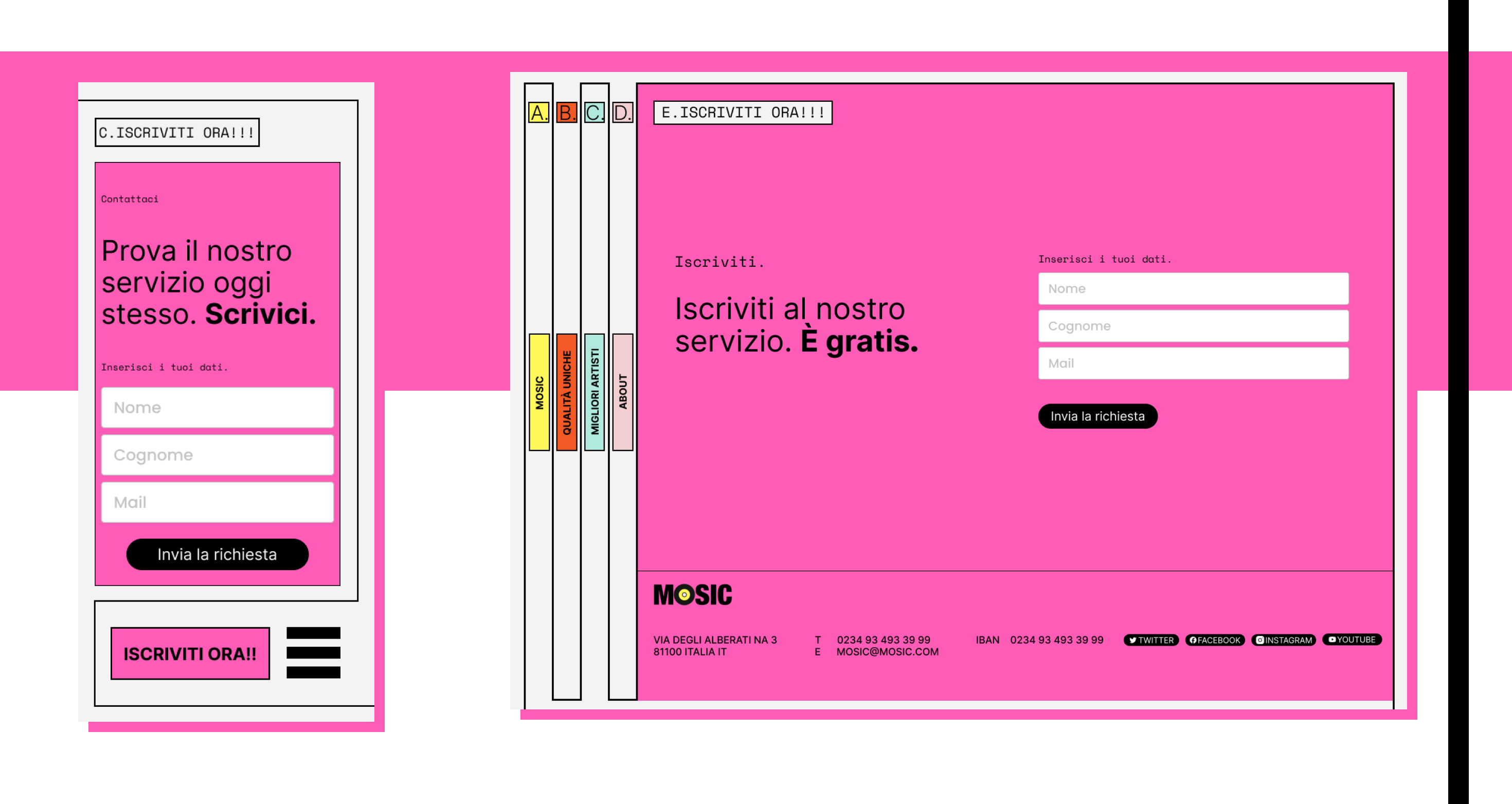 mockup mosic website