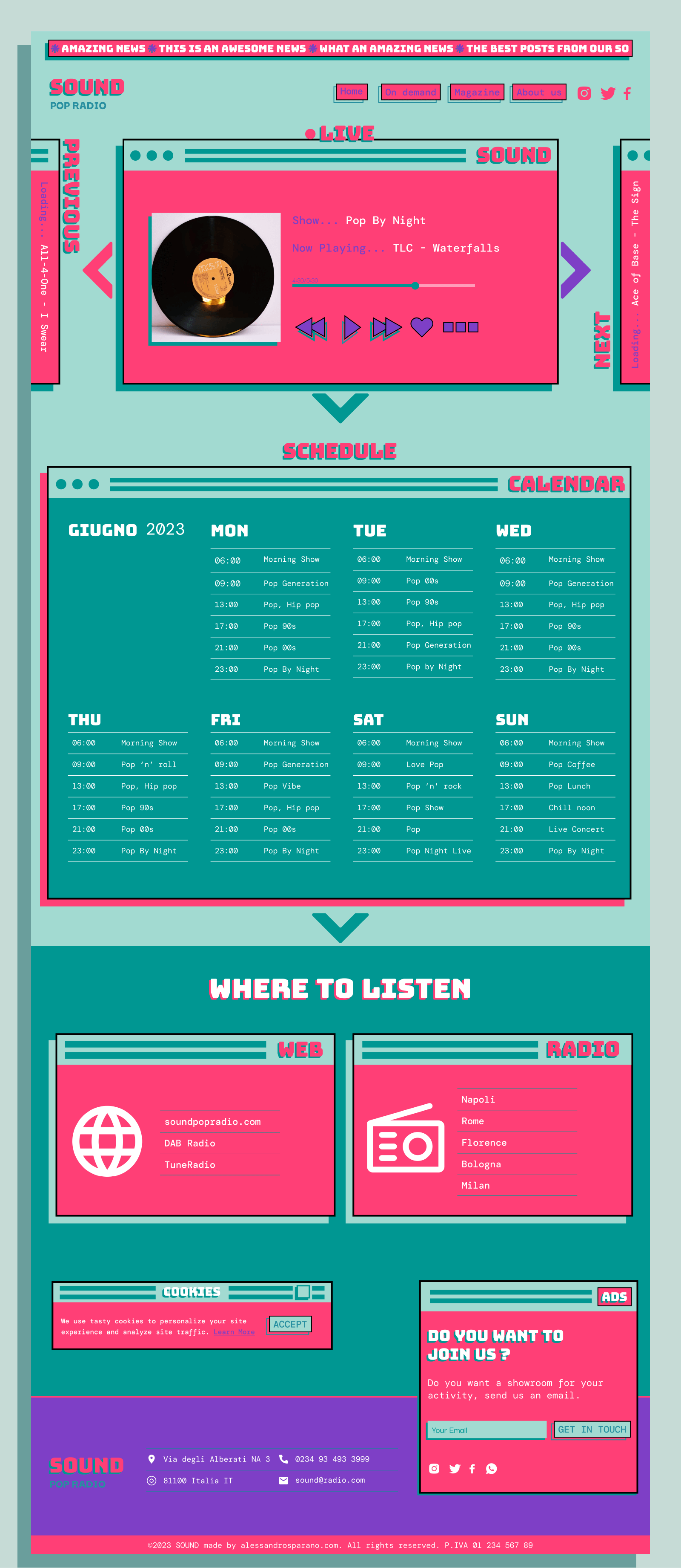 mockup mosic website