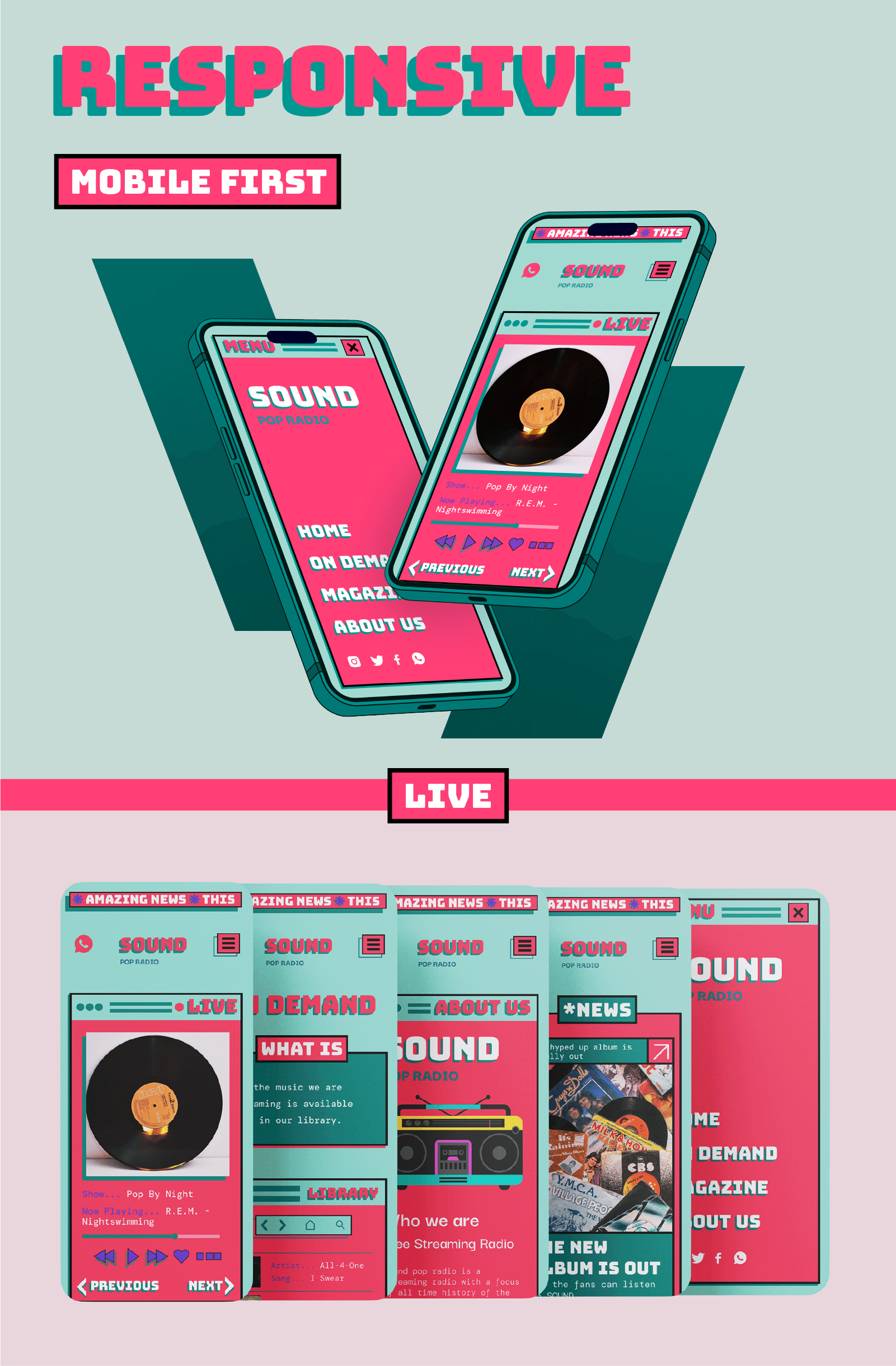mockup mosic website